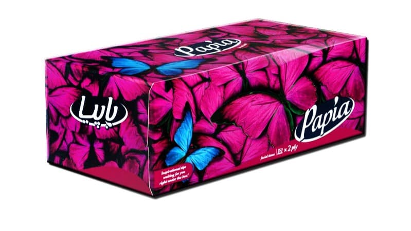 تصویر 3 از دستمال کاغذی پاپیا جعبه ای با قدرت جذب بالا